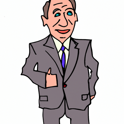 cartoon of  someone in a suit