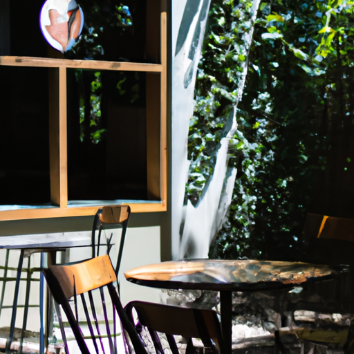 A photo of a cozy cafe in an Austin neighborhood